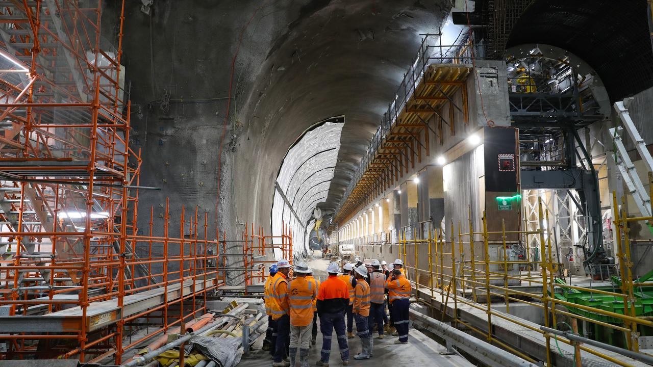 Inside the tunnel. Picture: NCA NewsWire / David Crosling