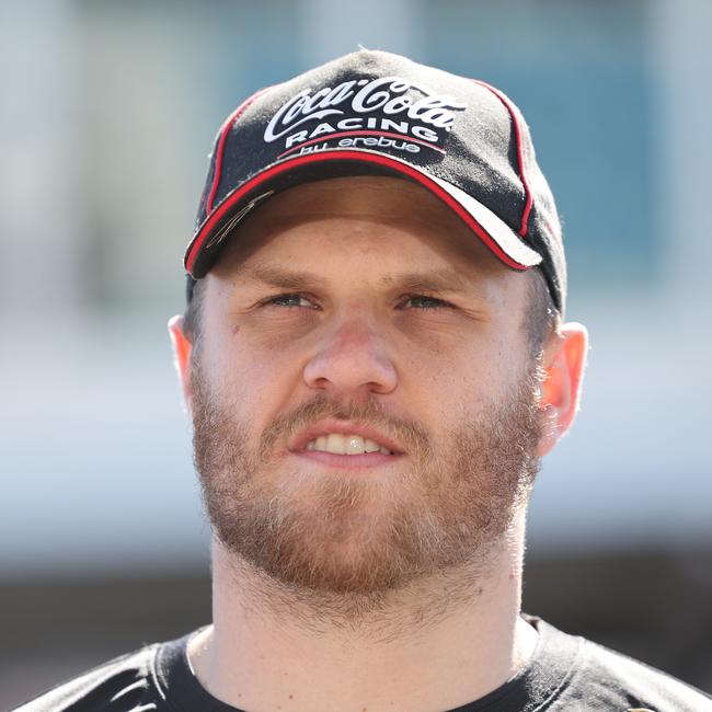 ADELAIDE, AUSTRALIA - NewsWire Photos May 4 2023: Repco Supercars Champion, Brodie Kostecki speaks to the the media on pit straight in the Adelaide Parklands. NCA NewsWire / David Mariuz