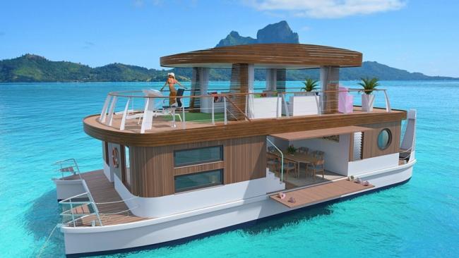 2/7
ELYT Bora Bora, Tahiti
Upgrading the overwater villa concept is ELYT, an eco-friendly solar houseboat in Bora Bora that takes social distancing to a breathtaking level.
elytchartertahiti.com