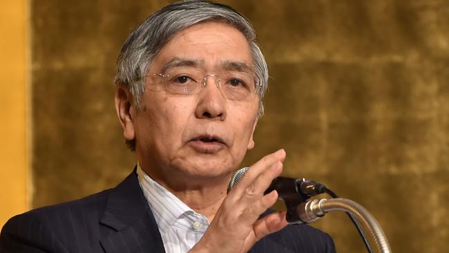 Bank of Japan governor Haruhiko Kuroda.