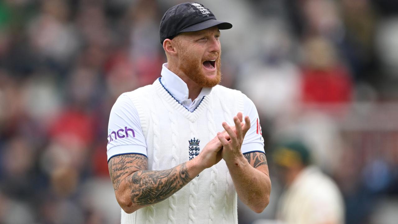 England captain Ben Stokes encourages his team during day four. (Photo by Stu Forster/Getty Images)