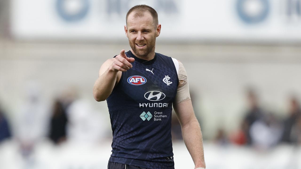 Sam Docherty is back for the Blues. (Photo by Darrian Traynor/Getty Images)