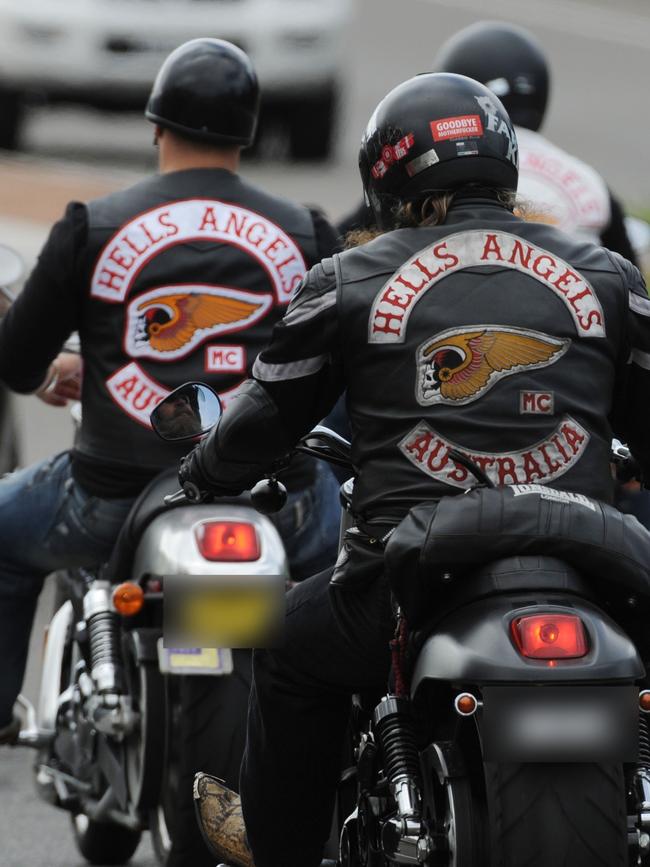 Members of the Hells Angels. Picture: AAP