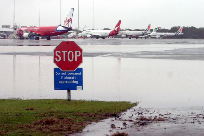 Floods at Gold Coast Airport.