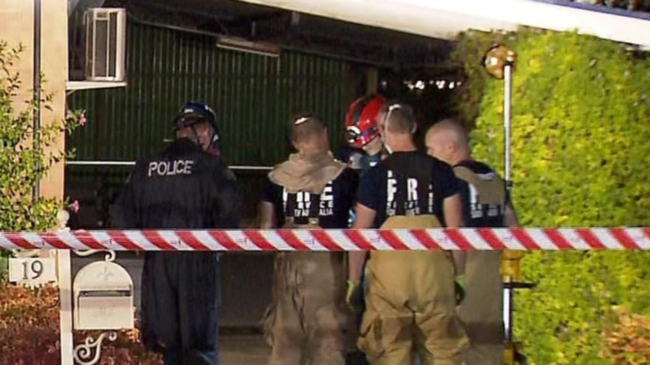 A man and a woman in their 80s have been taken to hospital with serious injuries after being rescued by firefighters from a Modbury house fire. Picture: 7NEWS