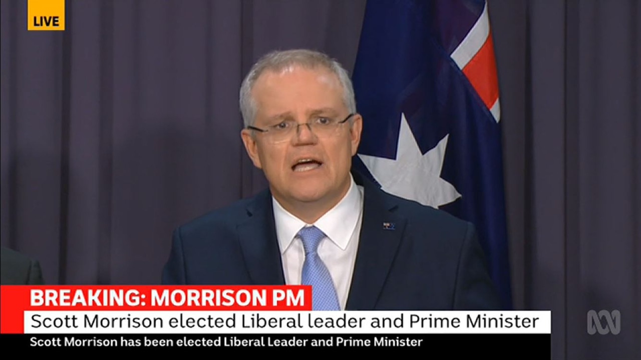 Scott Morrison has given his first press conference as Prime Minister.