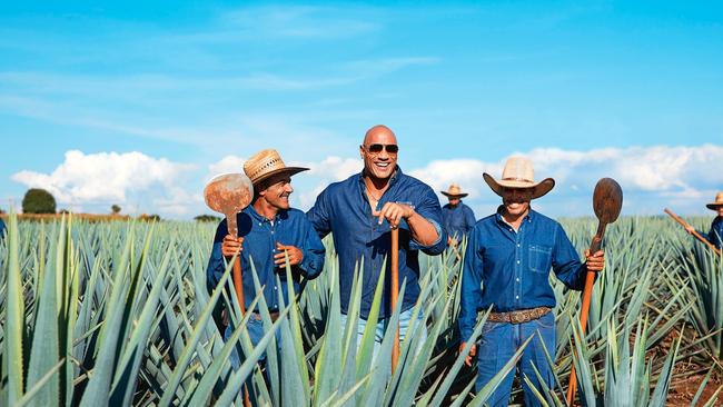 Dwayne The Rock Johnson has launched his Teremana tequila into the booming Australia market. Picture: Supplied