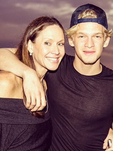 Cody Simpson and his mum Angie Simpson.