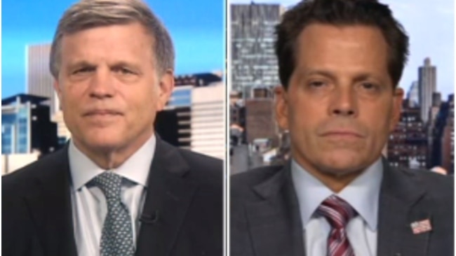 US author Douglas Brinkley (L) and Former White House Comms Director Anthony Scaramucci (R). Picture: Piers Morgan Uncensored