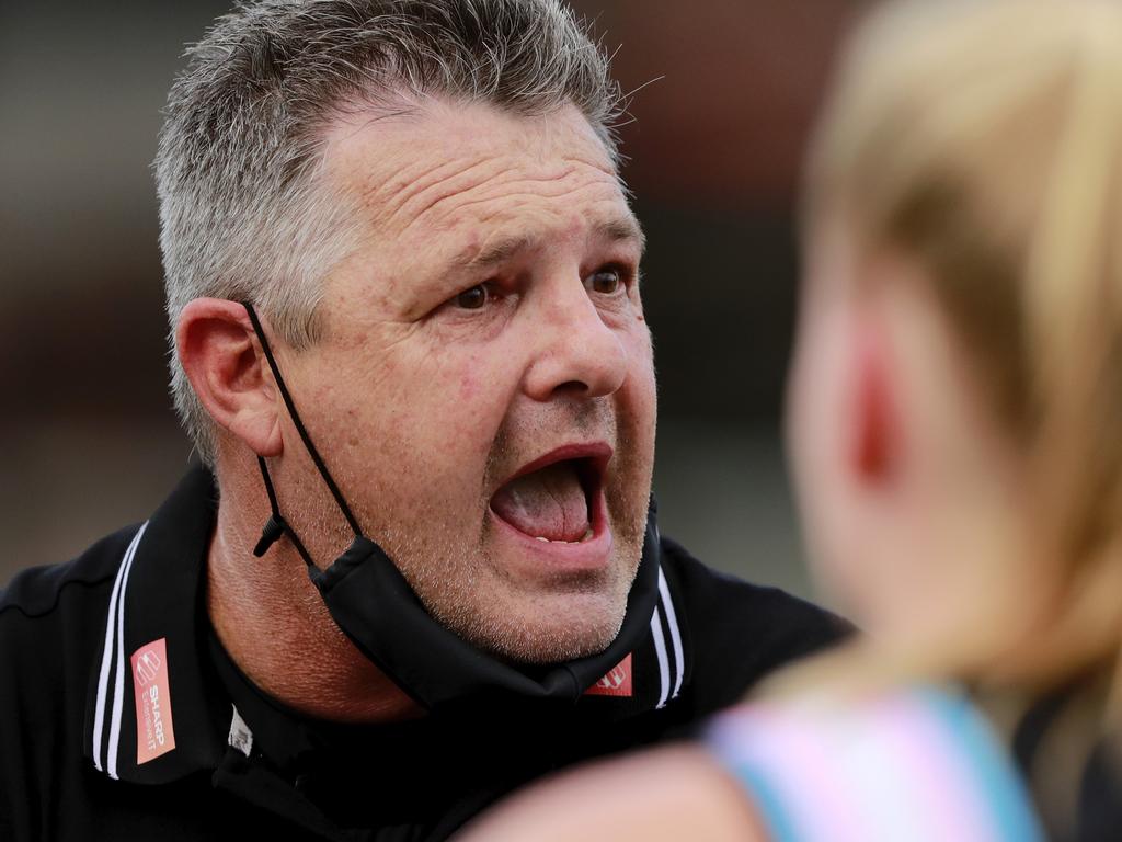 Collingwood coach Steve Symonds expects expansion clubs to attempt to poach his players. Picture: AFL Photos/Getty Images