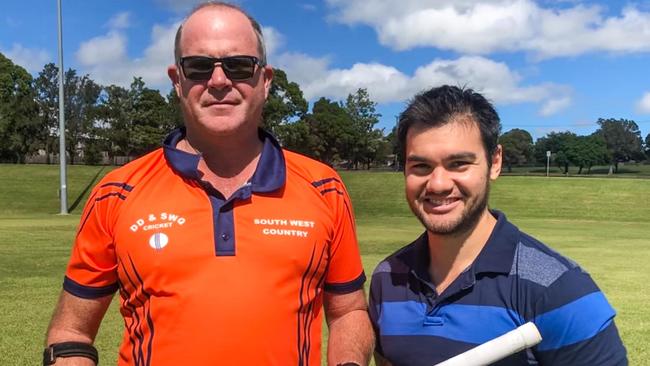 Darryl Langton was named regional volunteer of the year by Queensland Cricket, and presented with the award by metropolitan south west cricket manager John Butterworth.