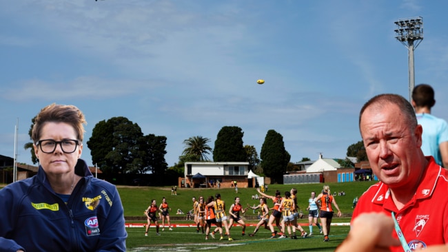 Bec Goddard and Scott Gowans have both criticised the facilities available at Henson Park in Sydney. Picture: Supplied