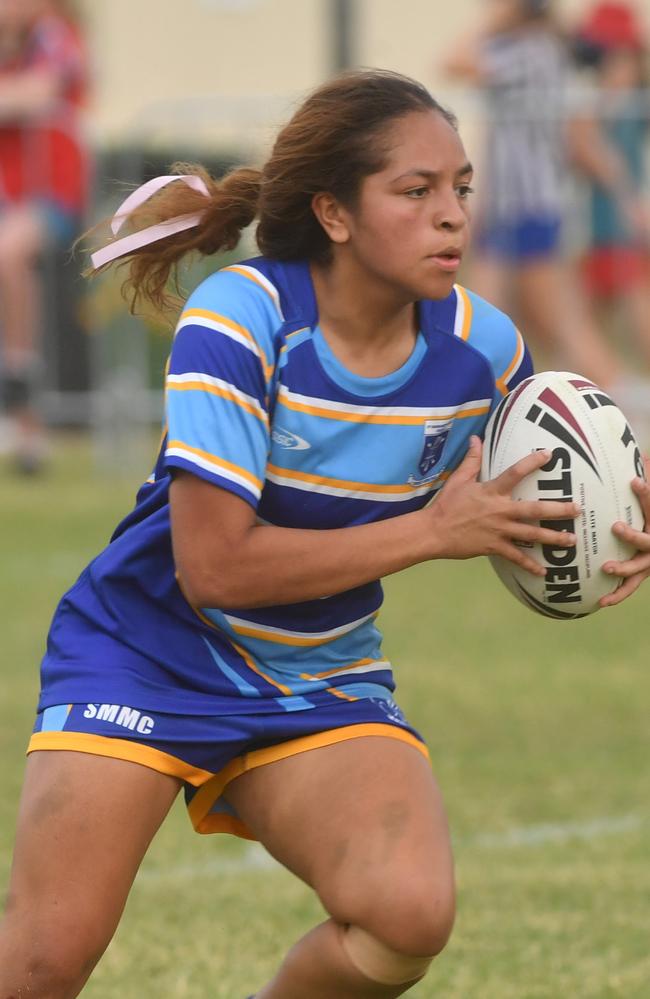 St Margaret Mary's College's Taya Bowie. Women's game between Kirwan High and St Margaret Mary's College at Kirwan High. Picture: Evan Morgan