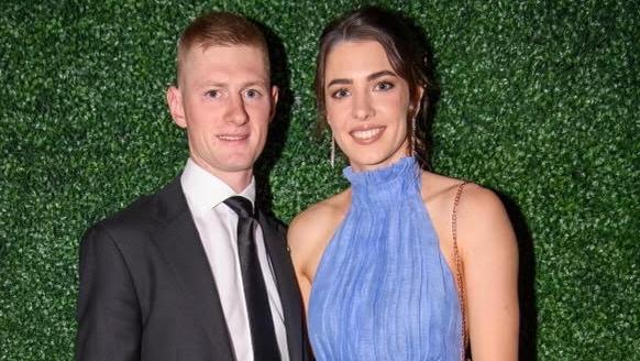 Queensland jockey couple Kyle Wilson-Taylor and Angela Jones. Picture: Supplied.