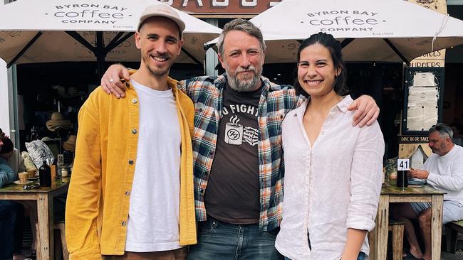 Bali Bagus Cafe manager Nils Brueggemann and co-owners Jack Webb and Mel Gleissner.