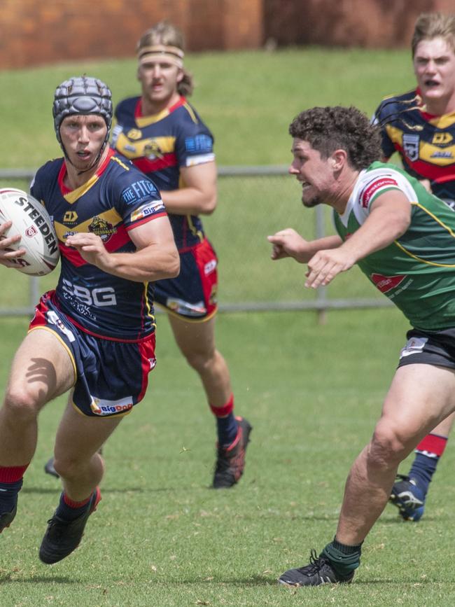 Jack Laing for Jets tackles. Picture: Nev Madsen.