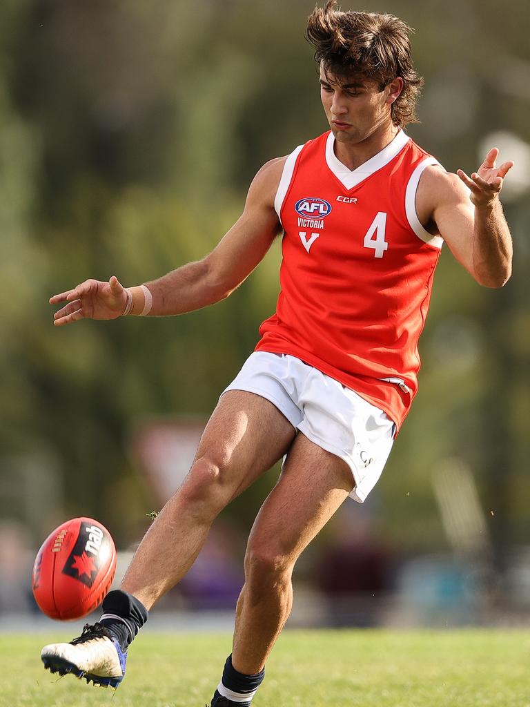 Josh Rachele booted six goals for the Bushrangers.