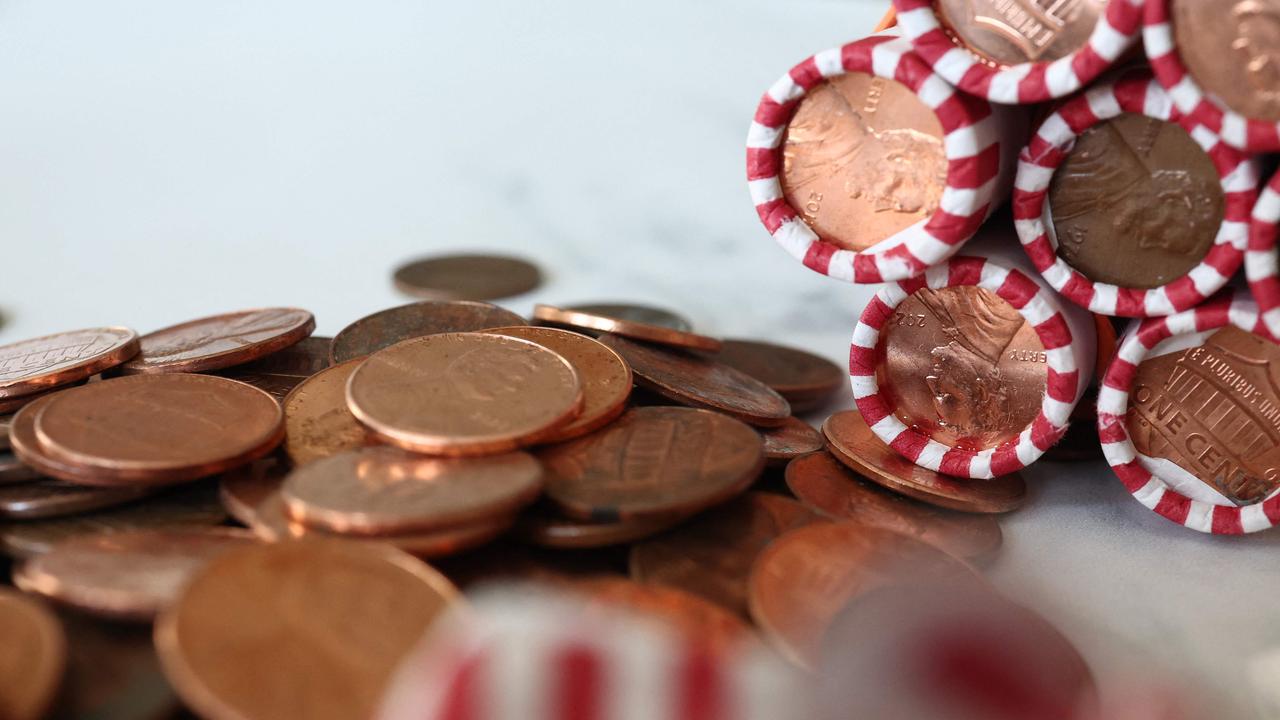 US President Donald Trump directed the Treasury Department to stop minting new pennies, citing the rising cost of producing the one-cent coin. Picture: Michael M. Santiago/Getty Images North America via AFP