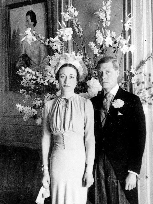 The Duke and Duchess of Windsor pose after their wedding at the Chateau de Cande near Tours, France, on June 3, 1937. Picture: AP Photo