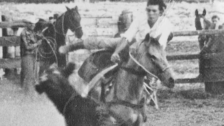 Ken Consiglio in his rodeo days. Picture: Contributed