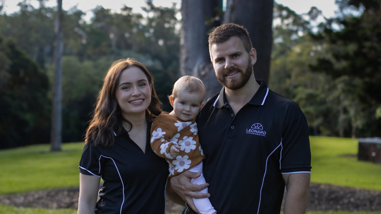 New business owners Stephanie Kelly, Peter Simpson and their daughter Elsie are servicing the Darling Downs and Ipswich.