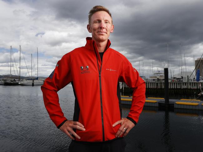 Sailor Luke Watkins now home in Hobart after being  thrown overboard from yacht  Porco Rosso during the 2024 Sydney to Hobart yacht race during rough weather.  Picture: Nikki Davis-Jones