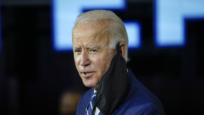 If Joe Biden ever faces scrutiny from a tough-minded journalist, voters may wonder if he’s up to the job. Picture: AFP