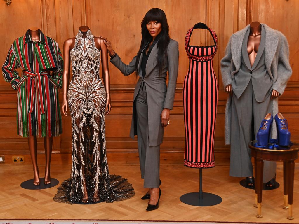 Naomi Campbell attends the press launch for the V & A's upcoming 
