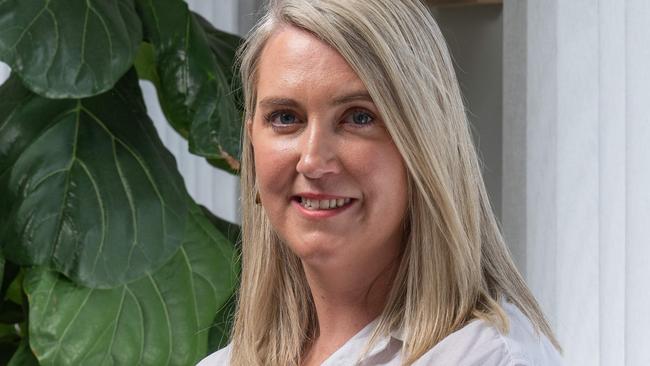 19-11-2024 Nurse Lucy Range and with her children Conor, 3 and Sebastian, 6 at their Torquay home has been waiting to have preventative mastectomy. Picture: Brad Fleet