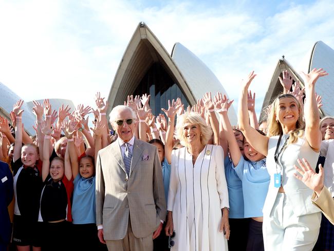 King Charles and Queen Camilla at the Sydney Opera House. Picture: Chris Jackson/Getty Images