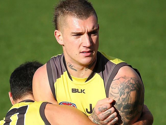 Richmond Football Club training at Punt Road. Dustin Martin. Picture: Mark Stewart