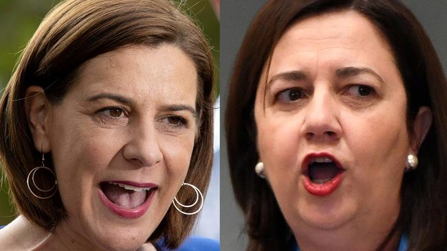 Composite image of Deb Frecklington and Annastacia Palaszczuk for thumbnail