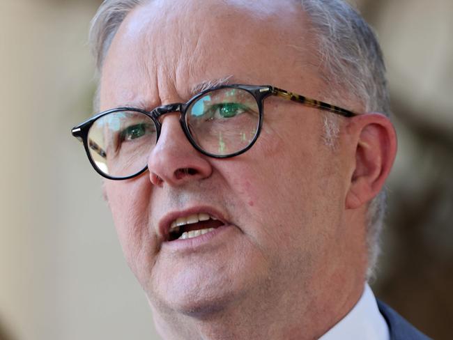 SYDNEY, AUSTRALIA - NewsWire Photos MARCH 17, 2023: Anthony Albanese Prime Minister of Australia pictured at a press conference in Balmian. and Picture: NCA NewsWire / Damian Shaw