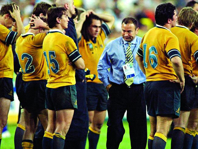 The 2003 Wallabies World Cup final loss. Picture: PETER PARKS/AFP