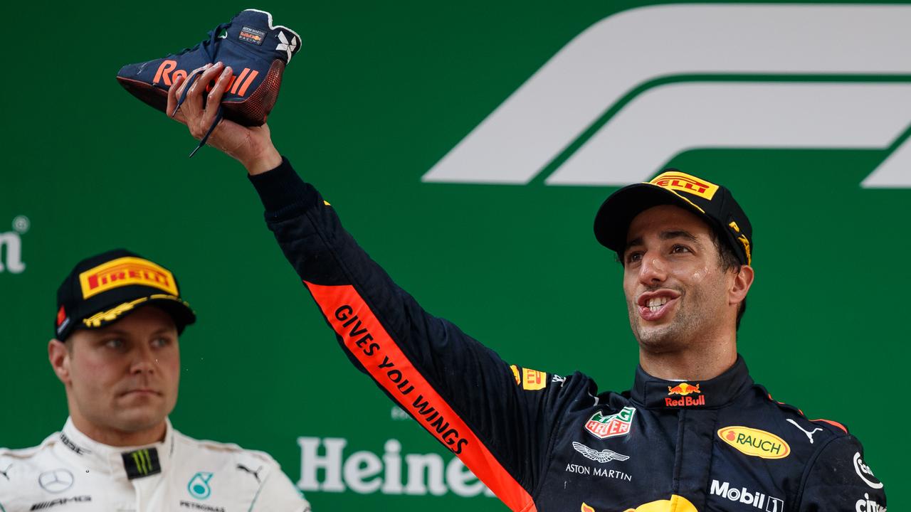 Daniel Ricciardo and ‘the shoey’