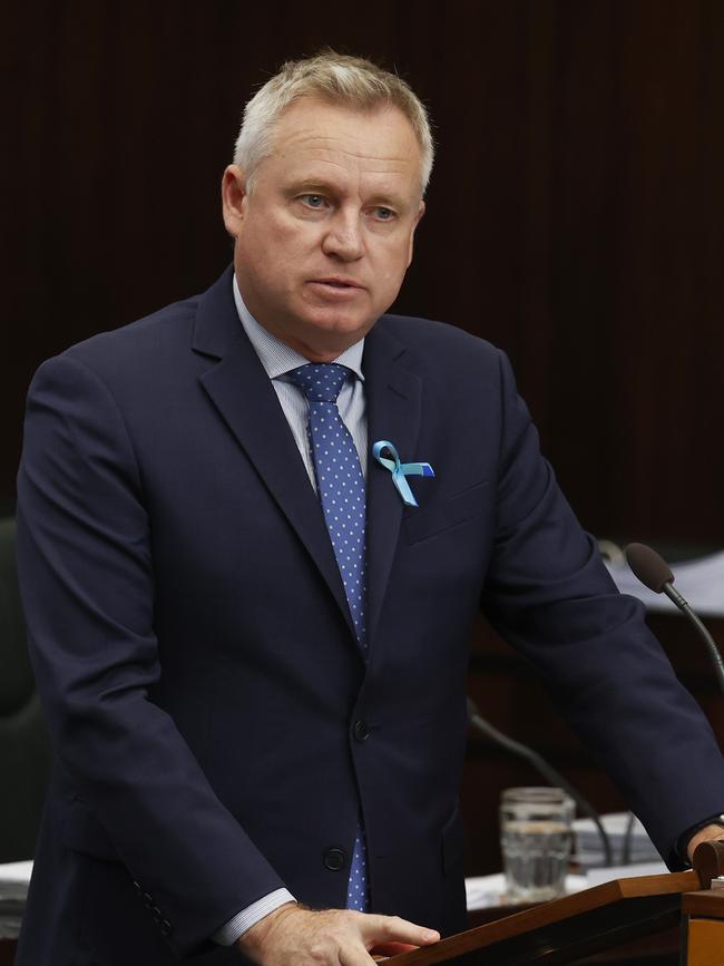 Premier Jeremy Rockliff at Question time in the Tasmanian parliament. Picture: Nikki Davis-Jones