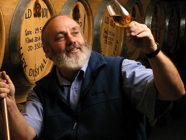 Bill Lark. master distillery inducted into hall of fame. Picture supplied by Lark Distillery.