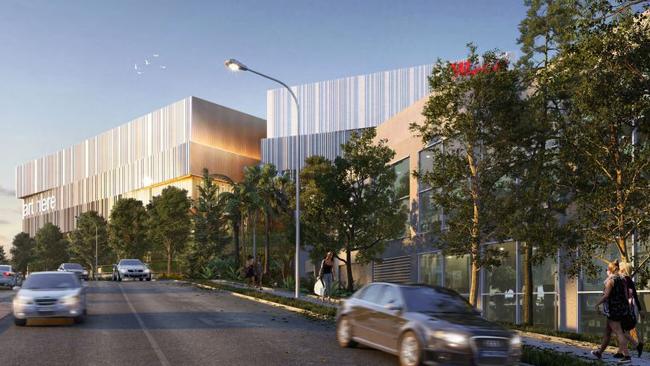 An artist's impression of the proposed extension of Warringah Mall along Old Pittwater Rd at Brookvale. Picture: Supplied