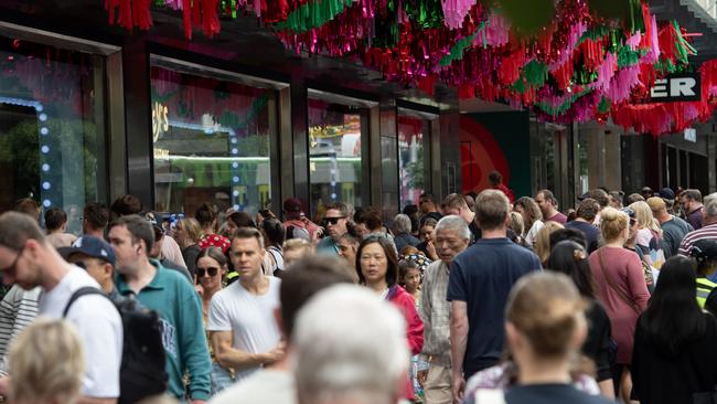 The most recent half-century outlook places the Australian population at 39 million in 2071, up from 27 million today. Picture: NCA Newswire / Nicki Connolly