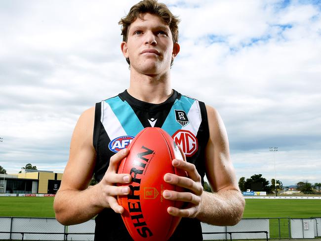 Mitch Georgiades has been forced to grow up fast with Charlie Dixon on the sidelines. Picture: Mark Brake