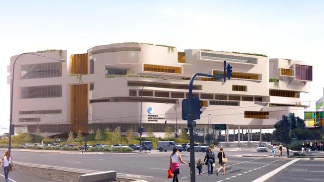 The new Women’s and Children’s Hospital, to be built next to the RAH on North Terrace. Picture: SA Health