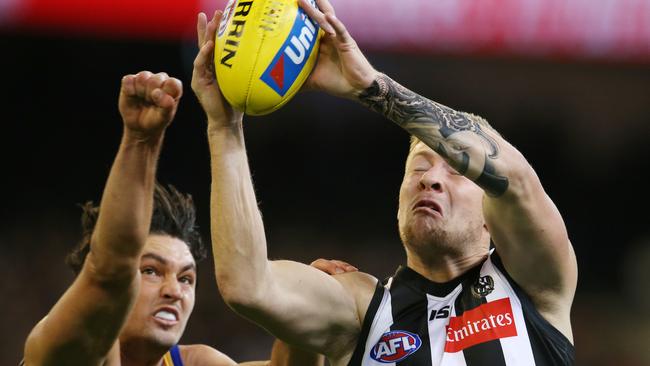 Jordan De Goey booted 3.1 from 18 disposals. Pic: Michael Klein.