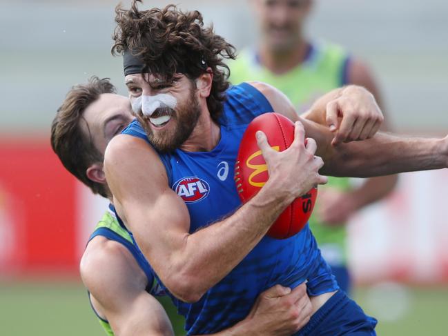 Marcus Bontempelli at Western Bulldogs pre-season training session. Wednesday, December 18, 2024. Picture:David Crosling