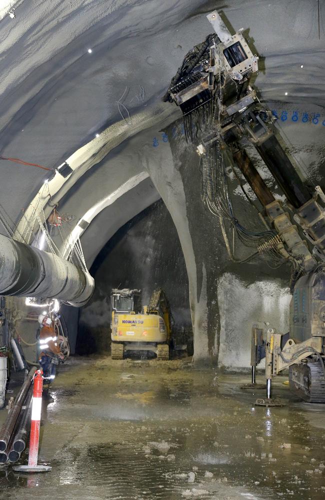 The tunnel in October, 2023 when almost 170m, or 80 per cent, had been excavated. Picture: David Clark