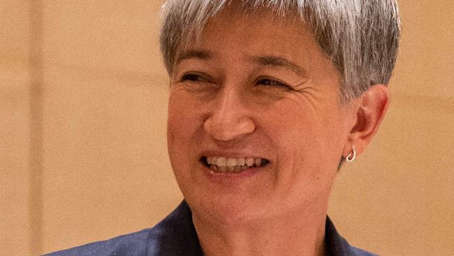 CORRECTION / Australian Foreign Minister Penny Wong speaks during a joint press conference with Philippine Foreign Affairs Secretary Enrique Manalo (not pictured) in Manila on May 18, 2023. (Photo by LISA MARIE DAVID / POOL / AFP) / âThe erroneous mention[s] appearing in the metadata of this photo by LISA MARIE DAVID has been modified in AFP systems in the following manner: [clarifying source in the IPTC as Pool] instead of [AFP]. Please immediately remove the erroneous mention[s] from all your online services and delete it (them) from your servers. If you have been authorized by AFP to distribute it (them) to third parties, please ensure that the same actions are carried out by them. Failure to promptly comply with these instructions will entail liability on your part for any continued or post notification usage. Therefore we thank you very much for all your attention and prompt action. We are sorry for the inconvenience this notification may cause and remain at your disposal for any further information you may require.â