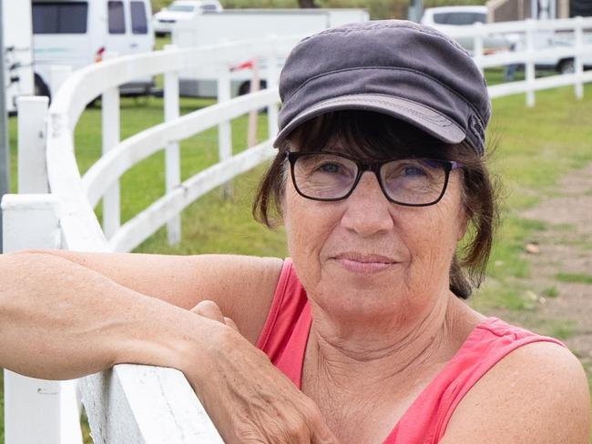 Meredith Llewelyn and her husband have been emotionally and financially supporting families stranded in Murwillumbah, NSW for several weeks. This has been done with the help of their community, primary Murwillumbah Presbyterian Church. Story on Queensland families stranded in Murwillumbah, NSW for several weeks. Thursday 7th October 2021. Photo Danielle Smith