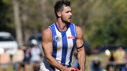 Brad Leggett in action for Macleod. Picture: Nathan William Media