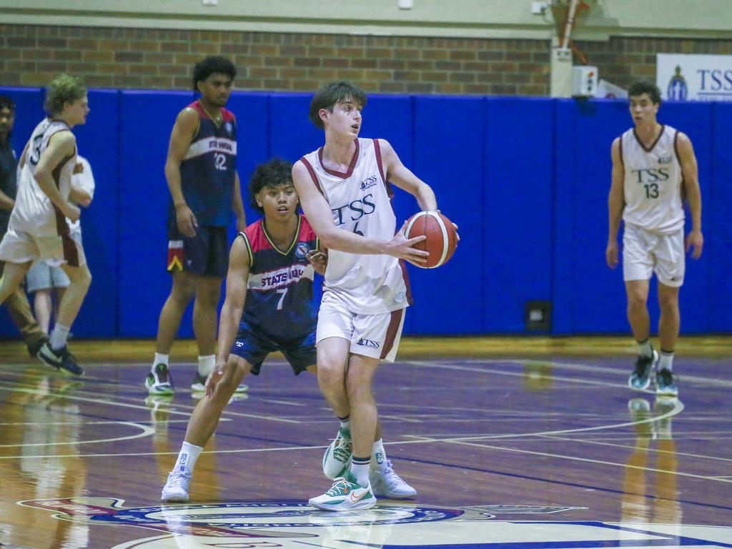 GPS basketball The Southport School v Brisbane State High School at TSS. Picture: Glenn Campbell