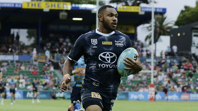 Hamiso Tabuai-Fidow lit up the NRL Nines. Picture: Will Russell/Getty