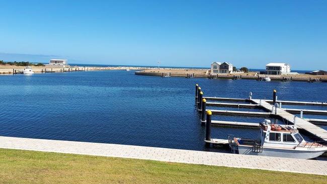 The Cape Jaffa Marina will be closed until further notice following a September storm. Picture: Facebook